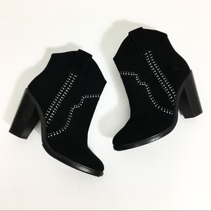 NEW! Joie | Studded Suede Western Ankle Booties